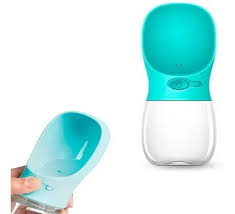 Bebedero Portátil para Mascotas con Botó