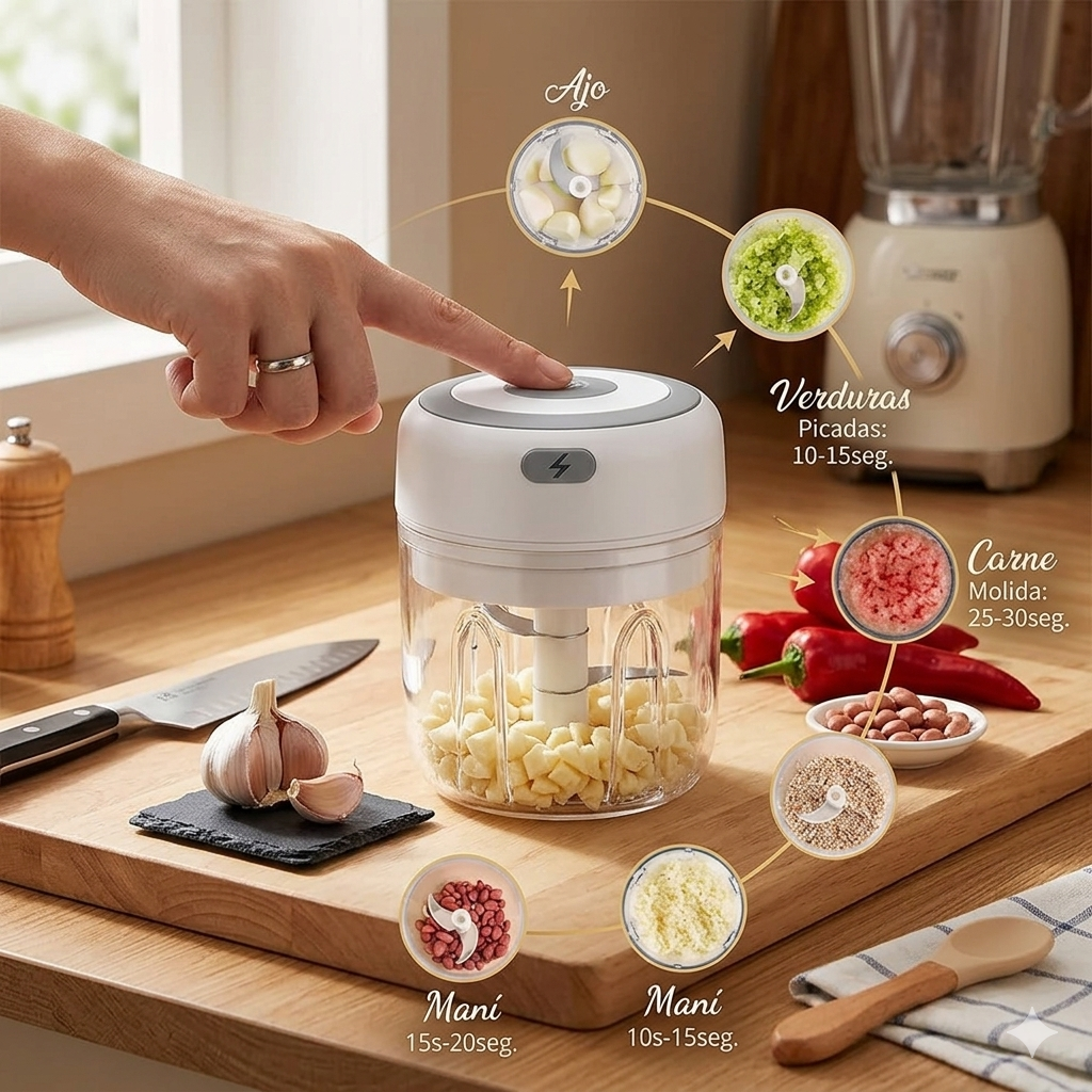 Mini Procesador De Alimentos Eléctrico P