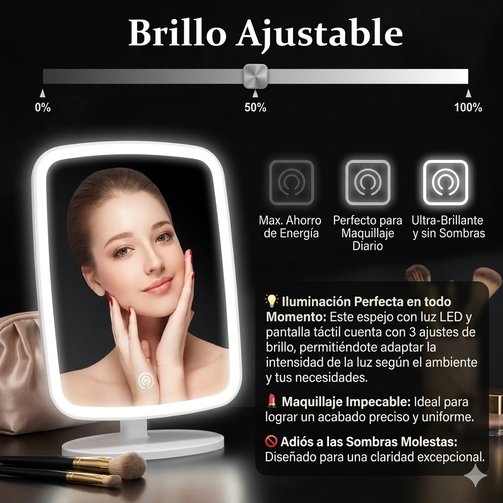 Espejo led de maquillaje